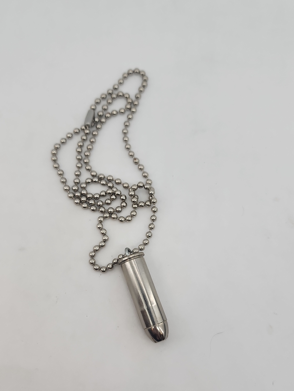BULLET NECKLACE 44 Mag Silver